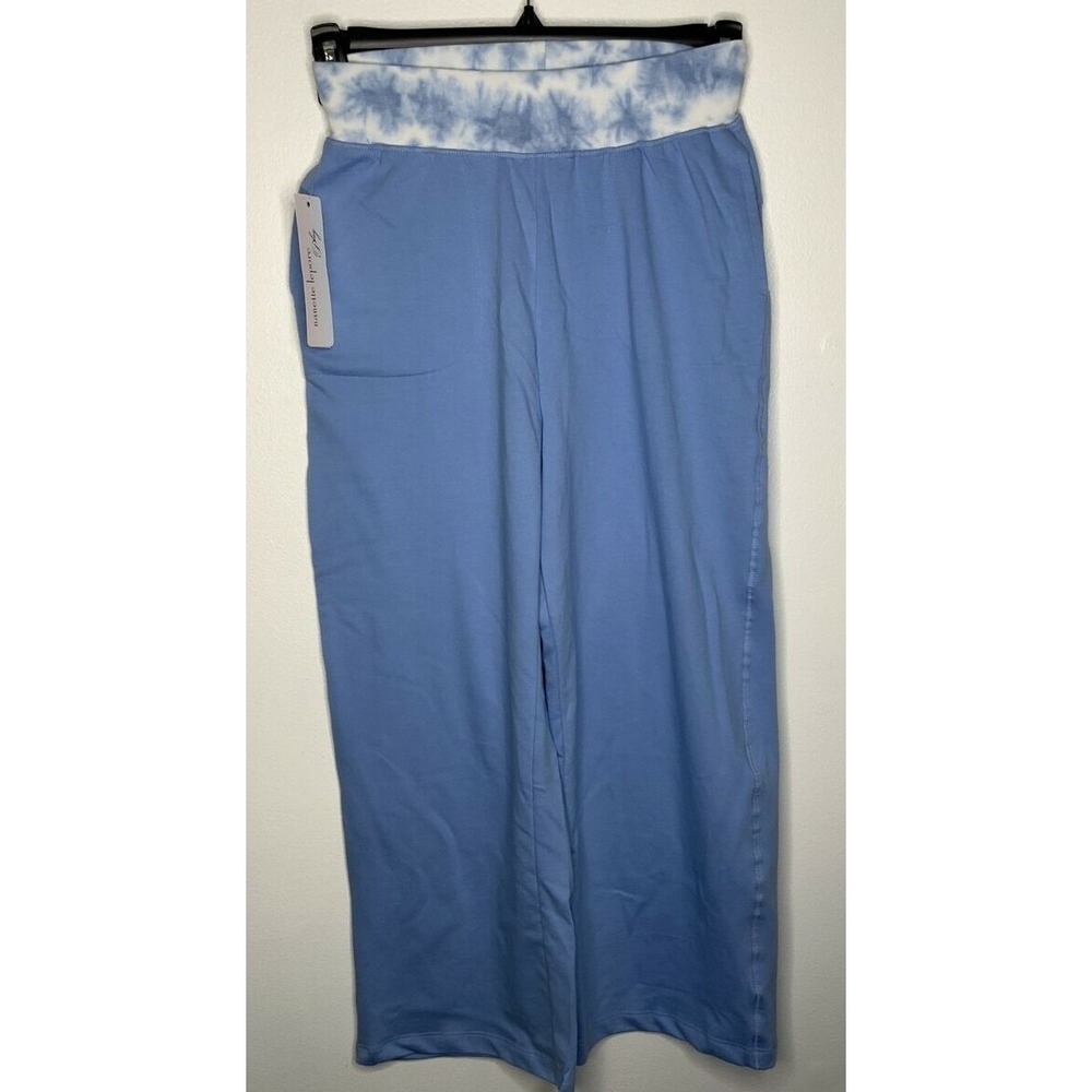 Nanette Lepore Play Women's Active Crop Pants Sweatpants Blue Size Small NEW